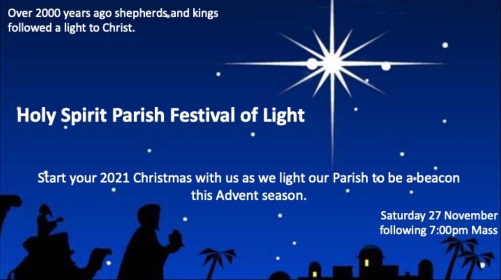 Holy Spirit Parish Festival of Lights Holy Spirit Catholic Parish